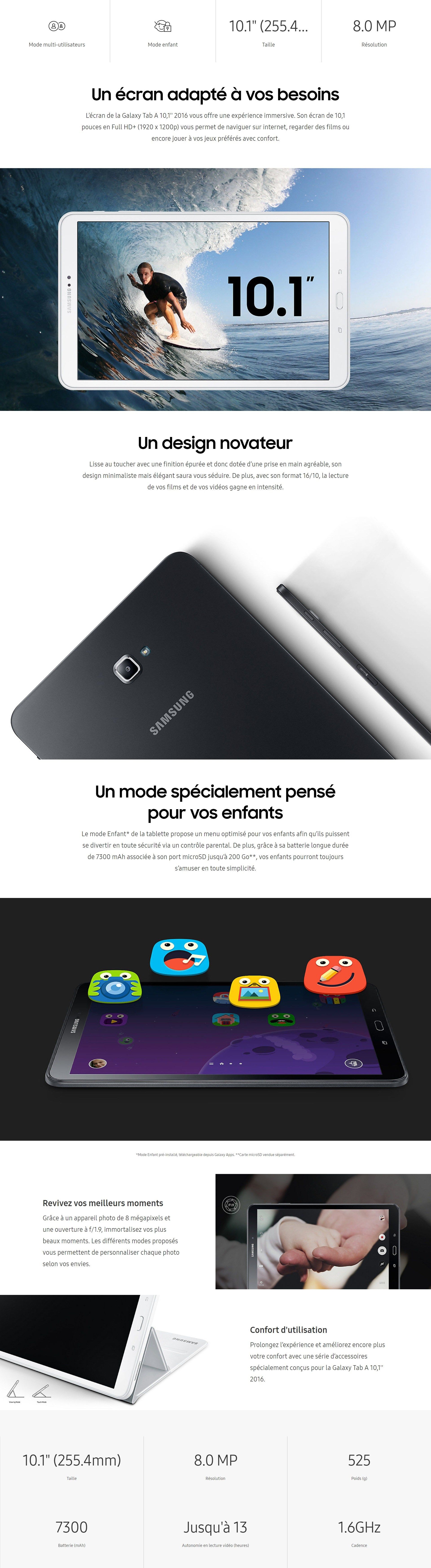 Tablette tactile Samsung Galaxy TabA6